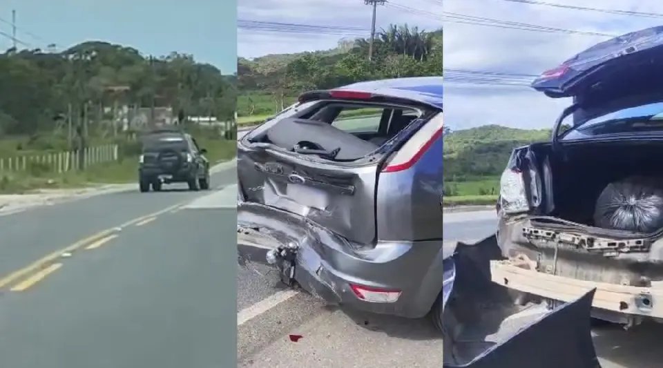 (VIDEO) Motorista é flagrado em zigue-zague e causa acidente