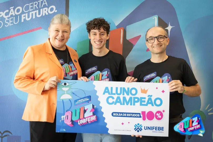 Estudante de Major Gercino é campeão do 11.º QUIZ UNIFEBE 