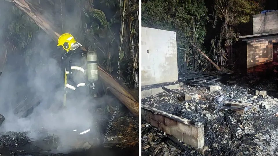 Bombeiros evitam o pior ao combater incêndio na casa