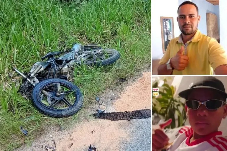 Identificadas as vítimas de acidente fatal entre moto e carro em Nova Trento 