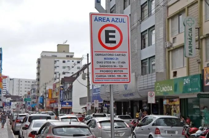 Área Azul temporariamente fora do ar