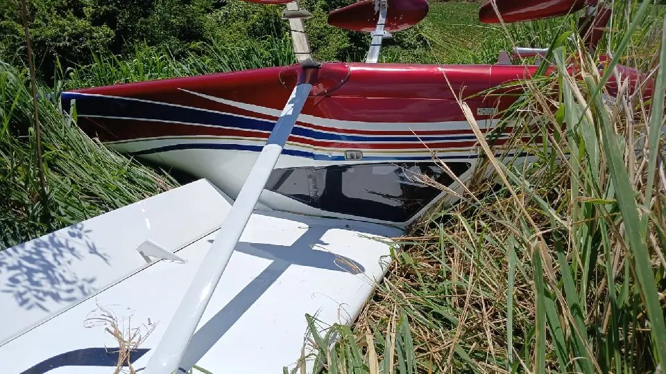 Fumaça no motor obriga avião a aterrissar em plantação 