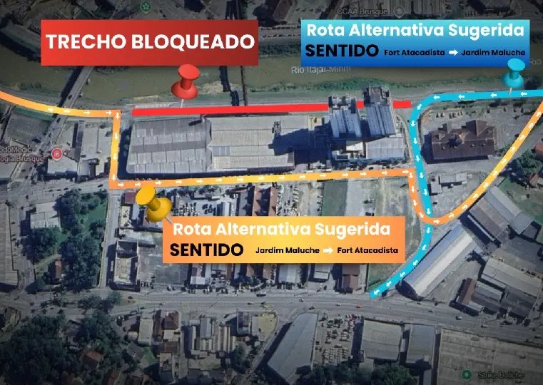 Avenida Beira Rio terá interdição neste domingo