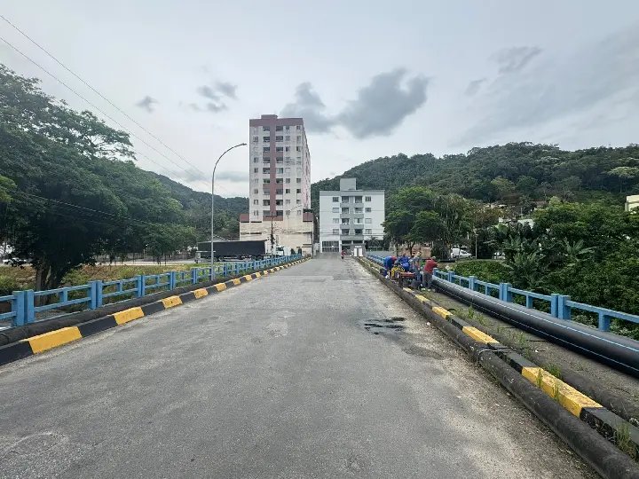 Ponte do Guarani será interditada nesta quinta-feira para instalação de adutora