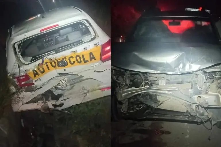 Colisão traseira é registrada na Rodovia Antônio Heil