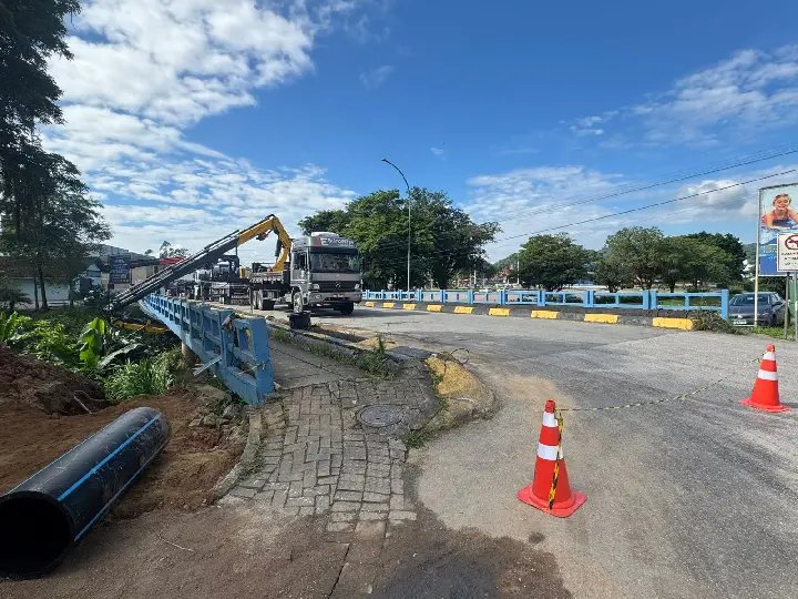 Devido à chuva, Samae adia obra na Ponte do Guarani para a noite desta terça-feira
