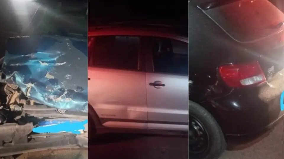 Colisão entre três carros deixa feridos no Zantão