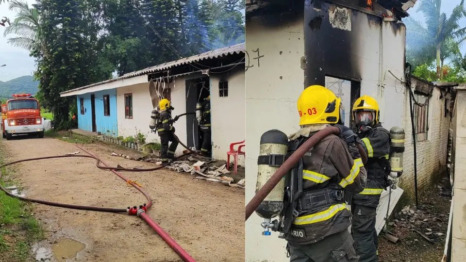 Fogo se espalha rapidamente e destrói loft residencial