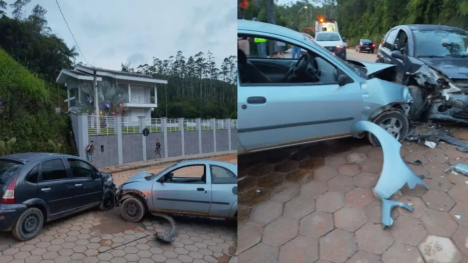 Crianças são levadas ao hospital após acidente