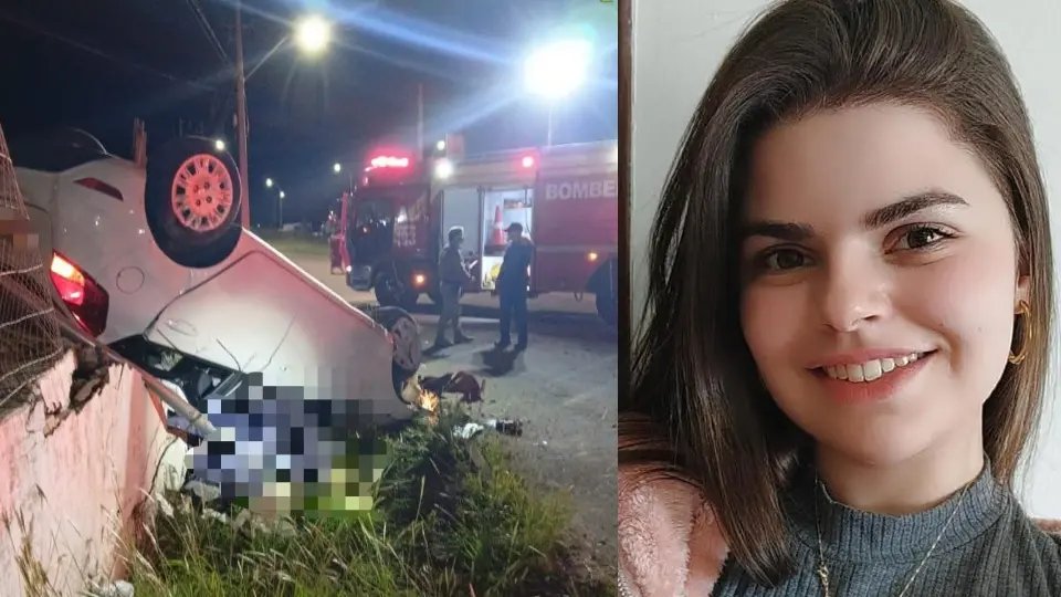 Capotamento após colisão mata jovem de 24 anos