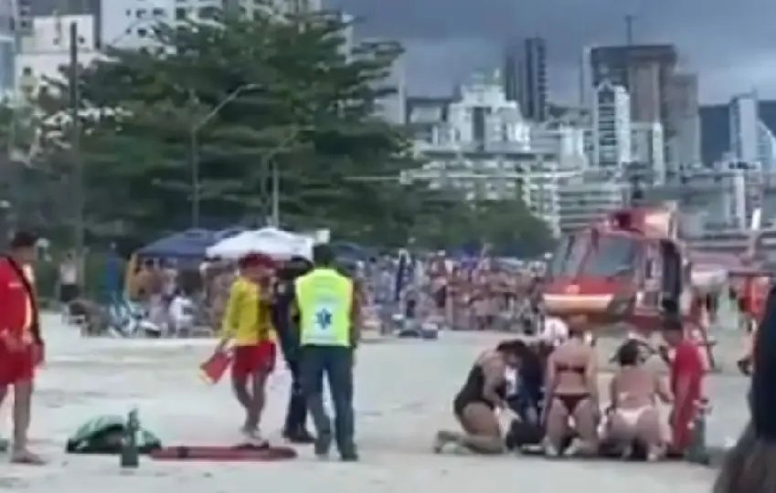 Idoso não resiste após se afogar na Praia do Perequê