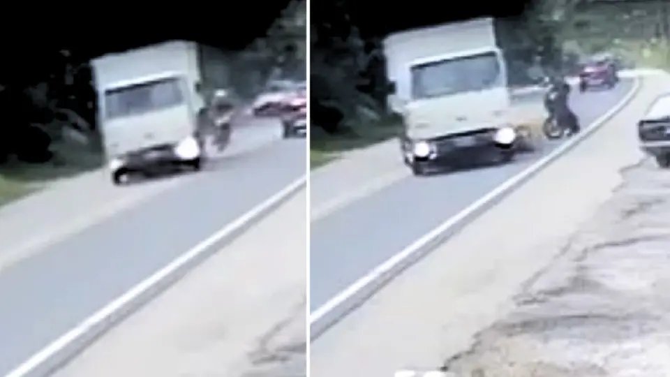 Acidente entre São João Batista e Nova Trento deixa motociclista ferido