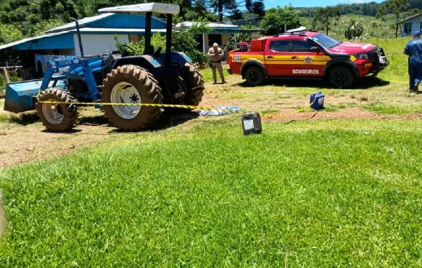 Acidente com máquina agrícola mata criança de 4 anos