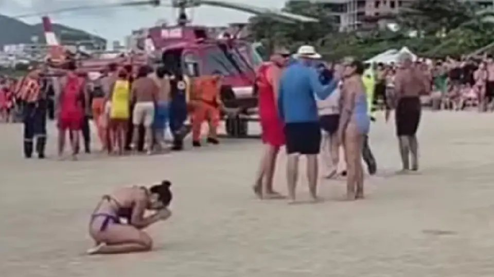 Homem é reanimado após afogamento e resgate em praia de SC