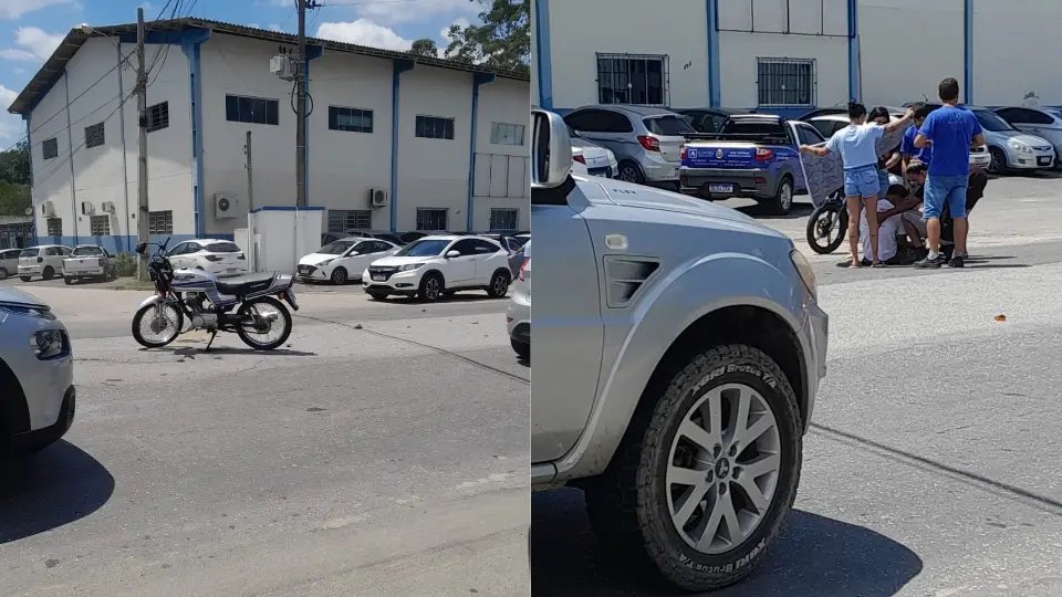 Motociclista fica ferido após colisão no bairro Maluche