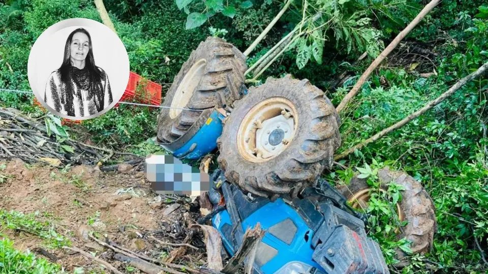 Trator capota e mata mulher de 49 anos em área rural