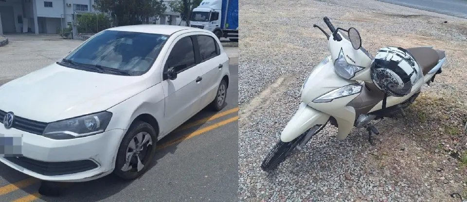 Colisão na Ivo Silveira deixa motociclista ferida