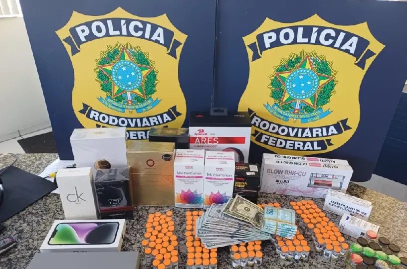 PRF intercepta carga ilegal de anabolizantes e medicamentos para emagrecimento 
