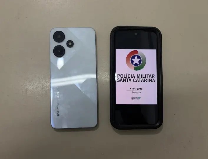 Celular rastreado leva PM até adolescente suspeito de receptação