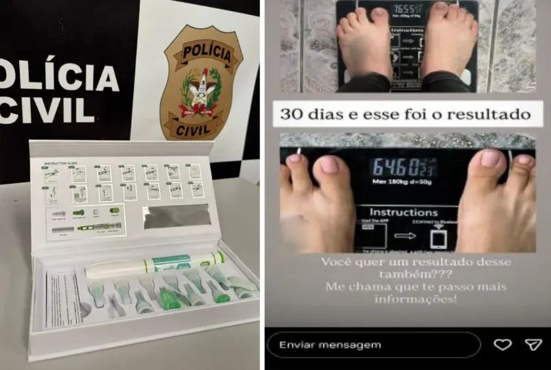 “Emagreça em 30 dias”: propaganda nas redes termina em apreensão em Gaspar