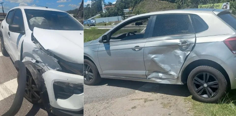 Colisão é registrada na Rodovia Antônio Heil