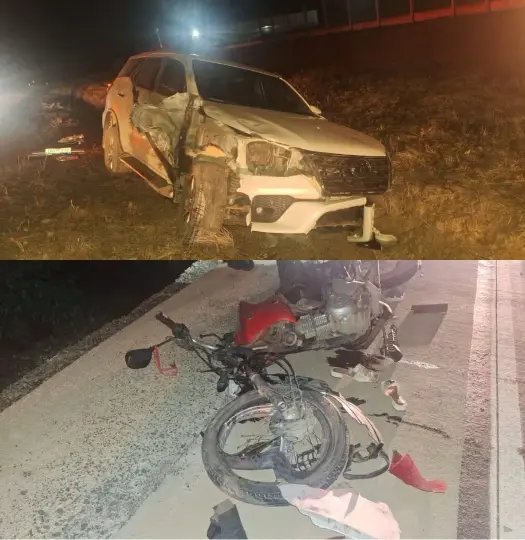 Ultrapassagem termina em morte de motociclista