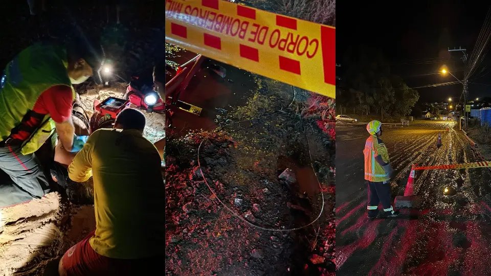 Adolescente entra em parada após tocar em fio energizado na rua