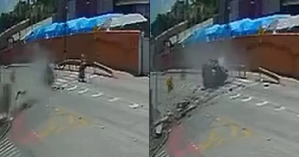 (VÍDEO) Colisão seguida de capotamento deixa motorista morto em Gaspar